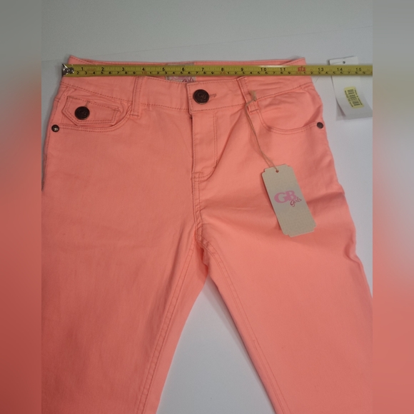 ❤️GB GIRLS SKINNY JEANS  SIZE 12  COLOR TANGERINE - TANGO - Picture 8 of 13